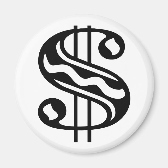 Dollartecken Magnet (Framsidan)