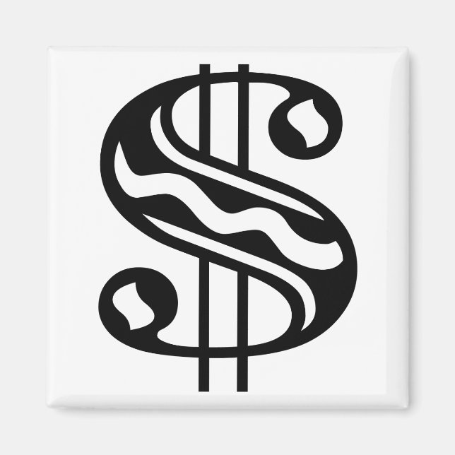 Dollartecken Magnet (Framsidan)