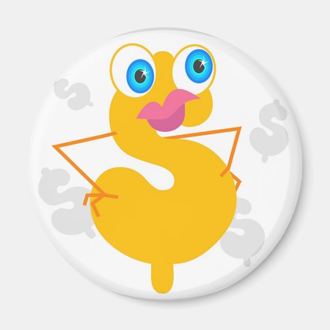 Dollartecken Magnet (Framsidan)