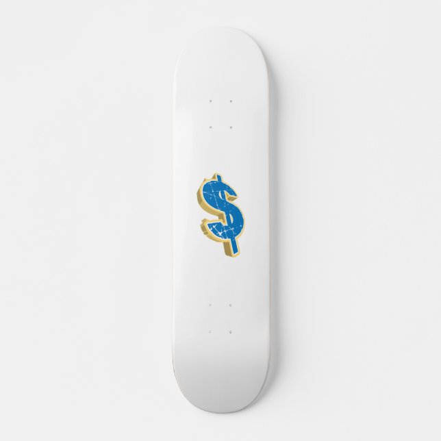 Dollartecken Mini Skateboard Bräda 18,5 Cm (Framsida)
