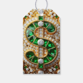 Dollartecken presentetikett