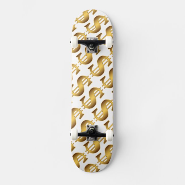 Dollartecken Skateboard Bräda 20 Cm (Framsida)