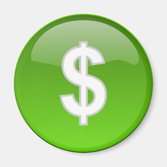 dollarteckenmagnet magnet (Framsidan)