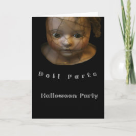 Dolldelar som snurras Halloween Kort