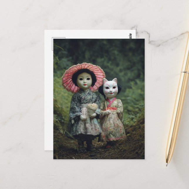 Dollerna i skogen vykort (Fram/Back In Situ)