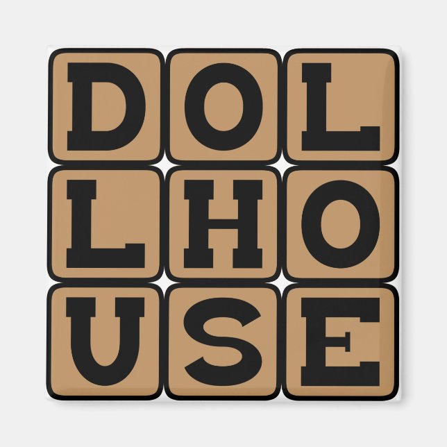 Dollhouse, hem för dockor magnet (Framsidan)