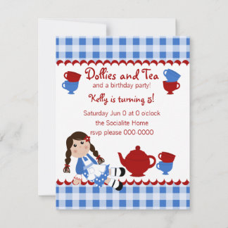 Dollies Tea Party Inbjudningar