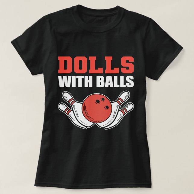 Dolls med Bollar Talated Person T Shirt (Design framsida)