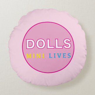 Dolls Mini Lives Officiell Round Pillow Rund Kudde