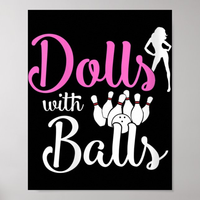 Dolls with Bollar - Bowling Girls Resa Team Bowlar Poster (Framsidan)