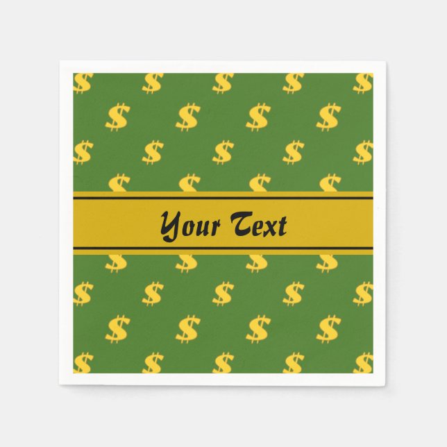 Dolltecken mönster Pappra blöjor Pappersservett (Framsidan)