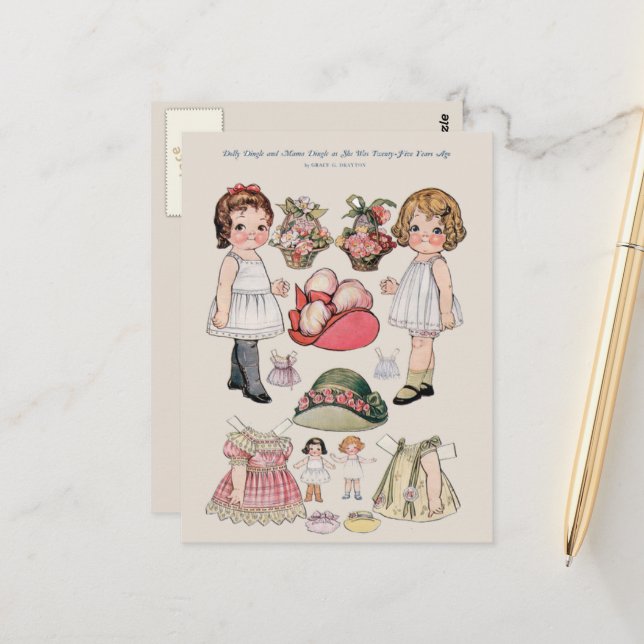 Dolly Dingle, Mamma Dingle som hon var för 25 år s Vykort (Fram/Back In Situ)