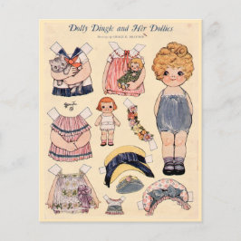 Dolly Dingle och hennes Dockor Vintage Reproduktio
