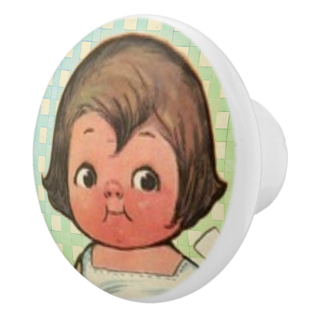 "Dolly Dingle's Sammy" Keramisk Knopp (Höger)