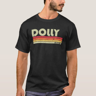 DOLLY Gift Namn Personlig Retro Vintage 80 s 90-ta T Shirt