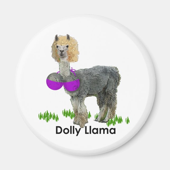 Dolly Llama Magnet (Framsidan)