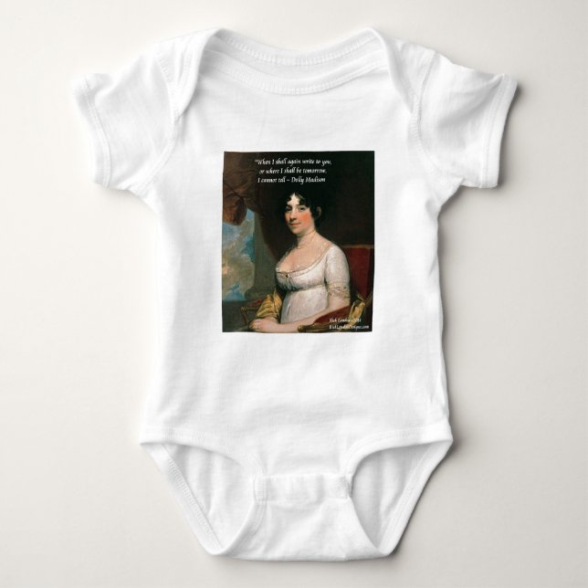 Dolly Madison & Berömd Where I'll Be Citat T-shirt (Framsida)
