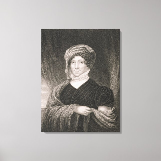 Dolly Madison, graverad av John Francis Eugene Pru Canvastryck (Framsida)