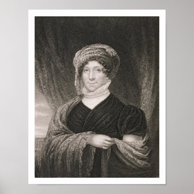 Dolly Madison, graverad av John Francis Eugene Pru Poster (Framsidan)