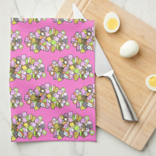 Dolly Mixture UK British Fondant Confection Candy Kökshandduk