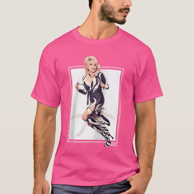 Dolly Parton Iconic Rockstar Baseballee gift famil T Shirt (Framsida)