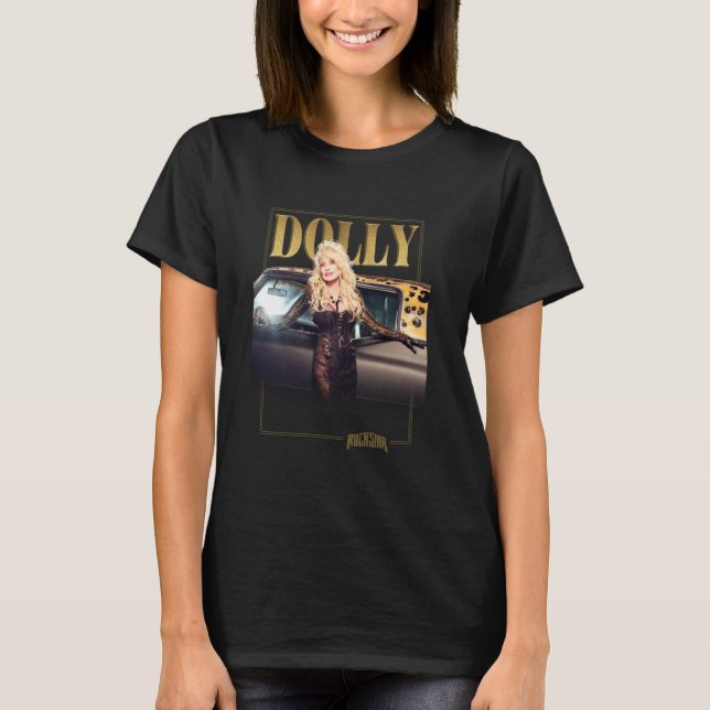 Dolly Parton Rockstar Guld T Shirt (Framsida)