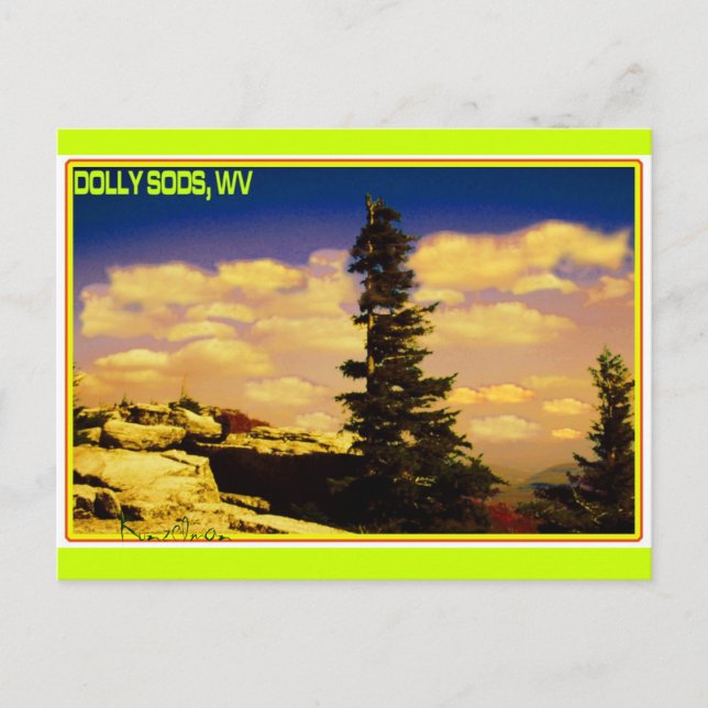 "DOLLY SODS" KONST VYKORT (Framsida)