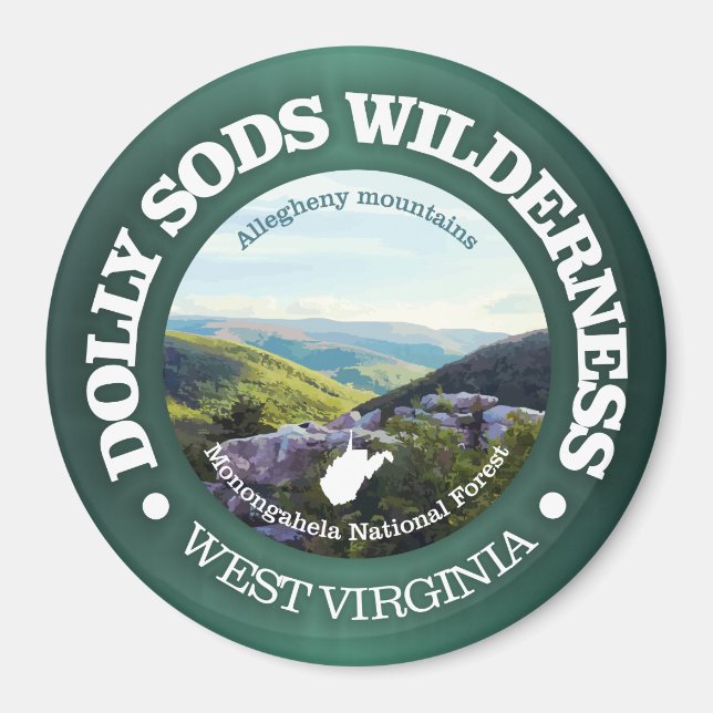 Dolly Sods Wilderness Area Magnet (Framsidan)