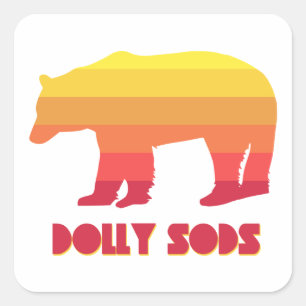 Dolly Sods Wilderness Bear Fyrkantigt Klistermärke
