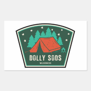 Dolly Sods Wilderness Camping Rektangulärt Klistermärke
