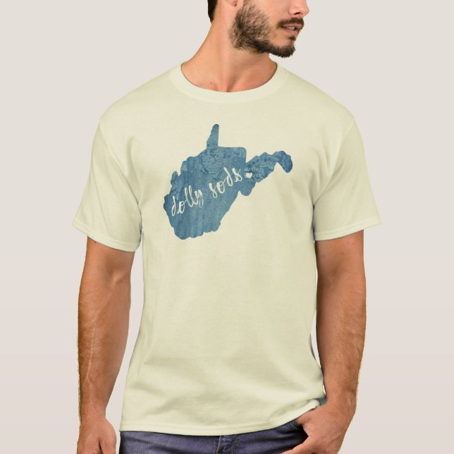 Dolly Sods Wilderness Väster Virginia Wood Grain T Shirt (Framsida)