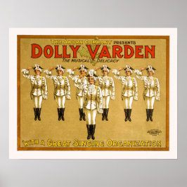 Dolly Varden - Vintagens teaterutskrift Poster