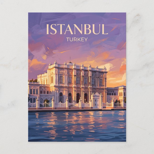 Dolmabahçe-palatset Turkiet Vykort (Framsida)