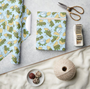 Dolmadakia Mönster Wrapping Papper Presentpapper