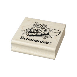 Dolmadakia Rubber Frimärke Stämpel
