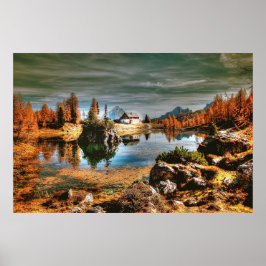 Dolomitberg, italien poster