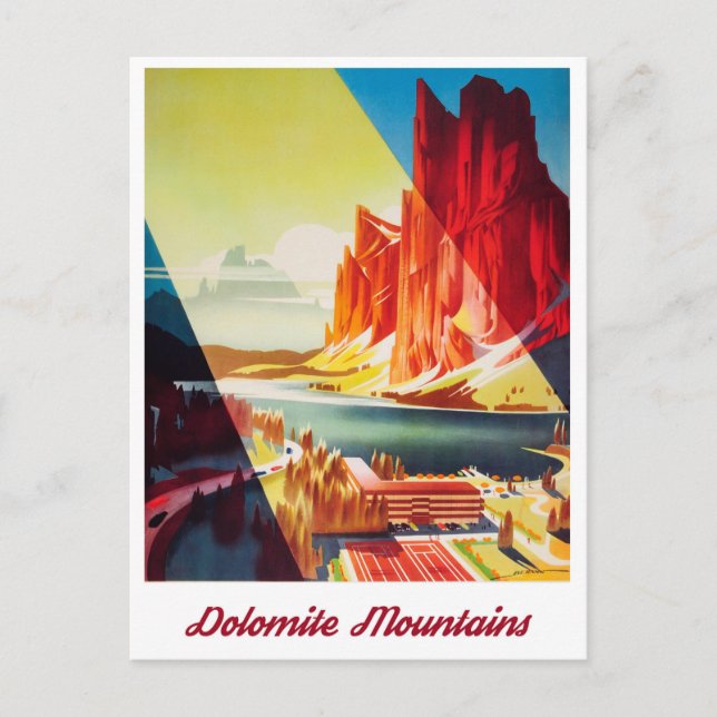 Dolomitberg, Italien Vykort (Framsida)