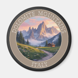 Dolomitbergen, Italien Magnet