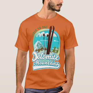 Dolomitbergen Italien Ski 1 T Shirt
