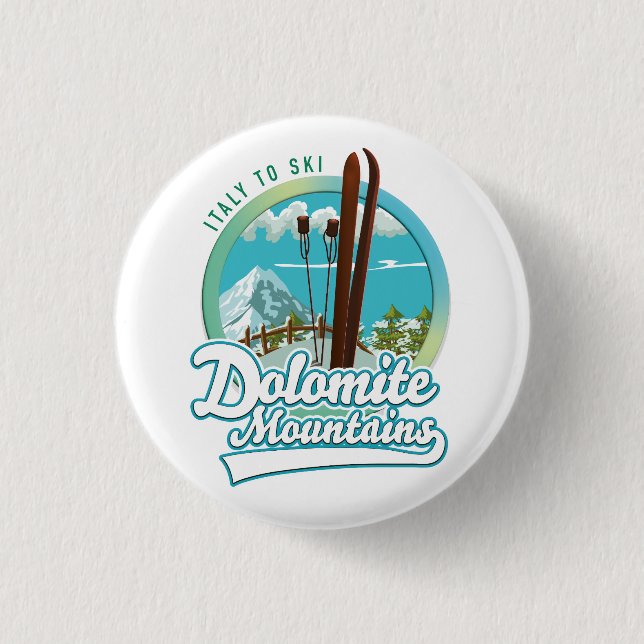 Dolomitbergen Italien skidlogo  Knapp (Framsida)