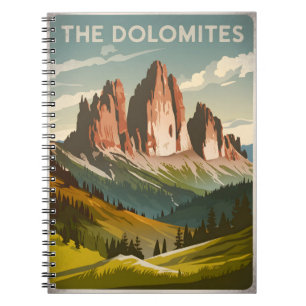 Dolomiter, Italiens vintage Anteckningsbok
