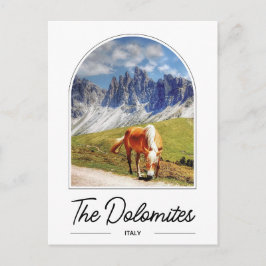 Dolomiterna Italien Julkort Vykort