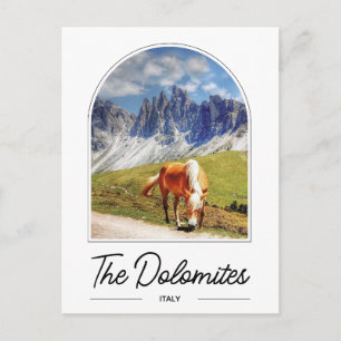 Dolomiterna Italien Julkort Vykort