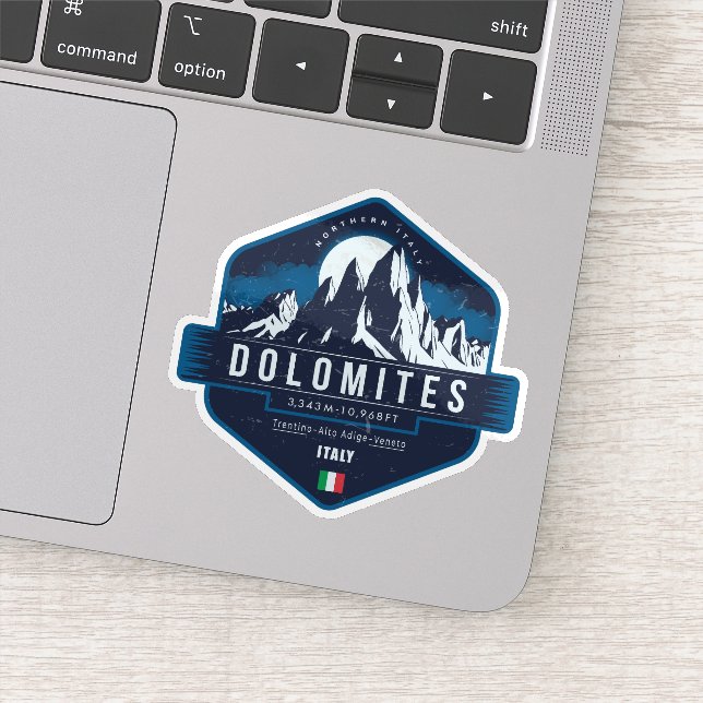 Dolomiterna, Italien Klistermärken (Detalj)