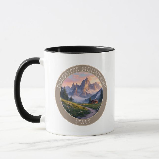 Dolomiterna Italien Mugg (Vänster)