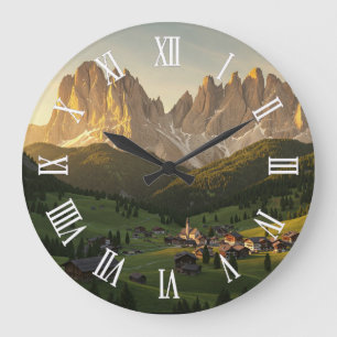 Dolomiterna Italien Resa Stor Klocka