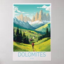 Dolomiterna Italien Resaaffisch
