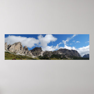 Dolomiternas liggande poster