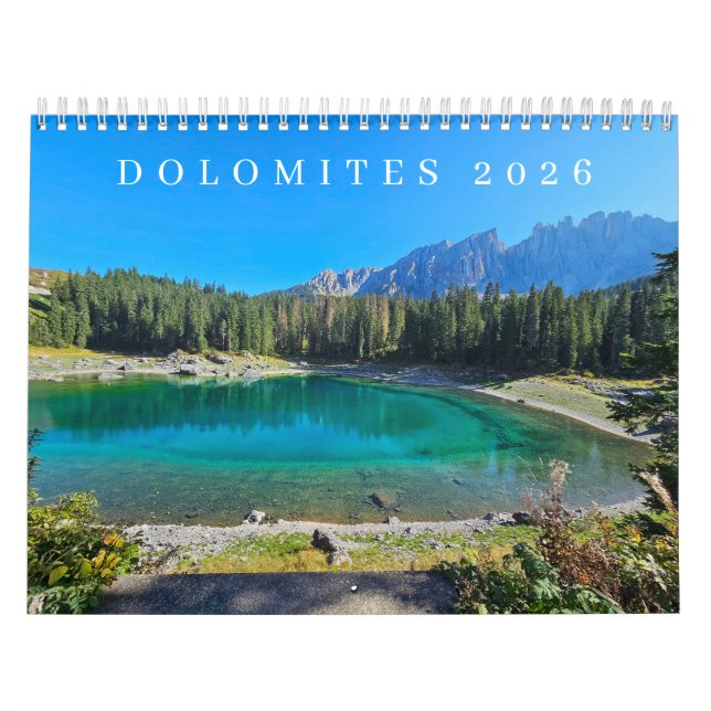 Dolomites 2026-kalender kalender (Omslag)