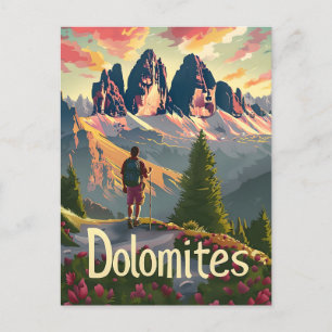 Dolomites Hiking Vykort